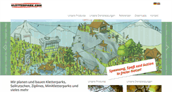 Desktop Screenshot of kletterpark.com